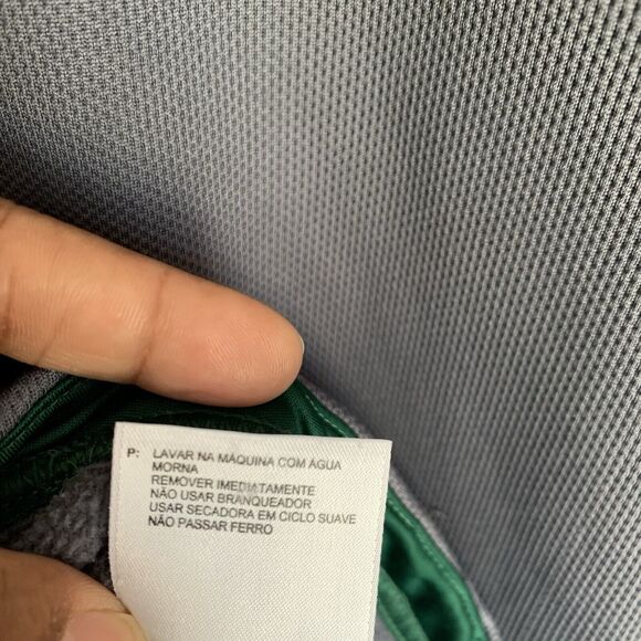 Men Adidas clima Warm Fleece XL Green & Gray Pullover Sweater Polyester - Picture 16 of 16